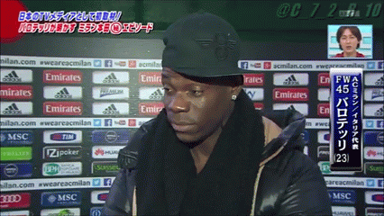 バロテッリやべっち日本のファンに感謝.gif