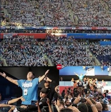 マラドーナロシアW杯観客席02.jpg